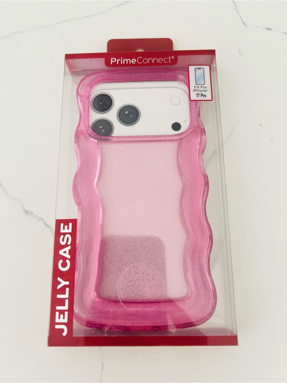 Viral TikTok Jelly/Squishy Pink Jelly Case for iPhone 17 Pro